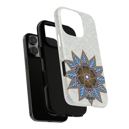 Blue Bloom - Funda resistente para iPhone (mate)