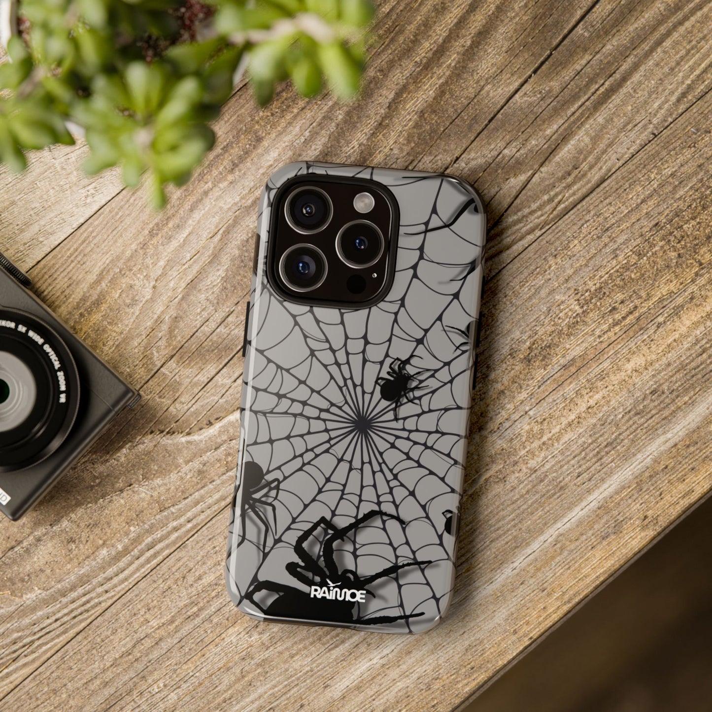 Telaraña - Funda resistente para iPhone (brillante)