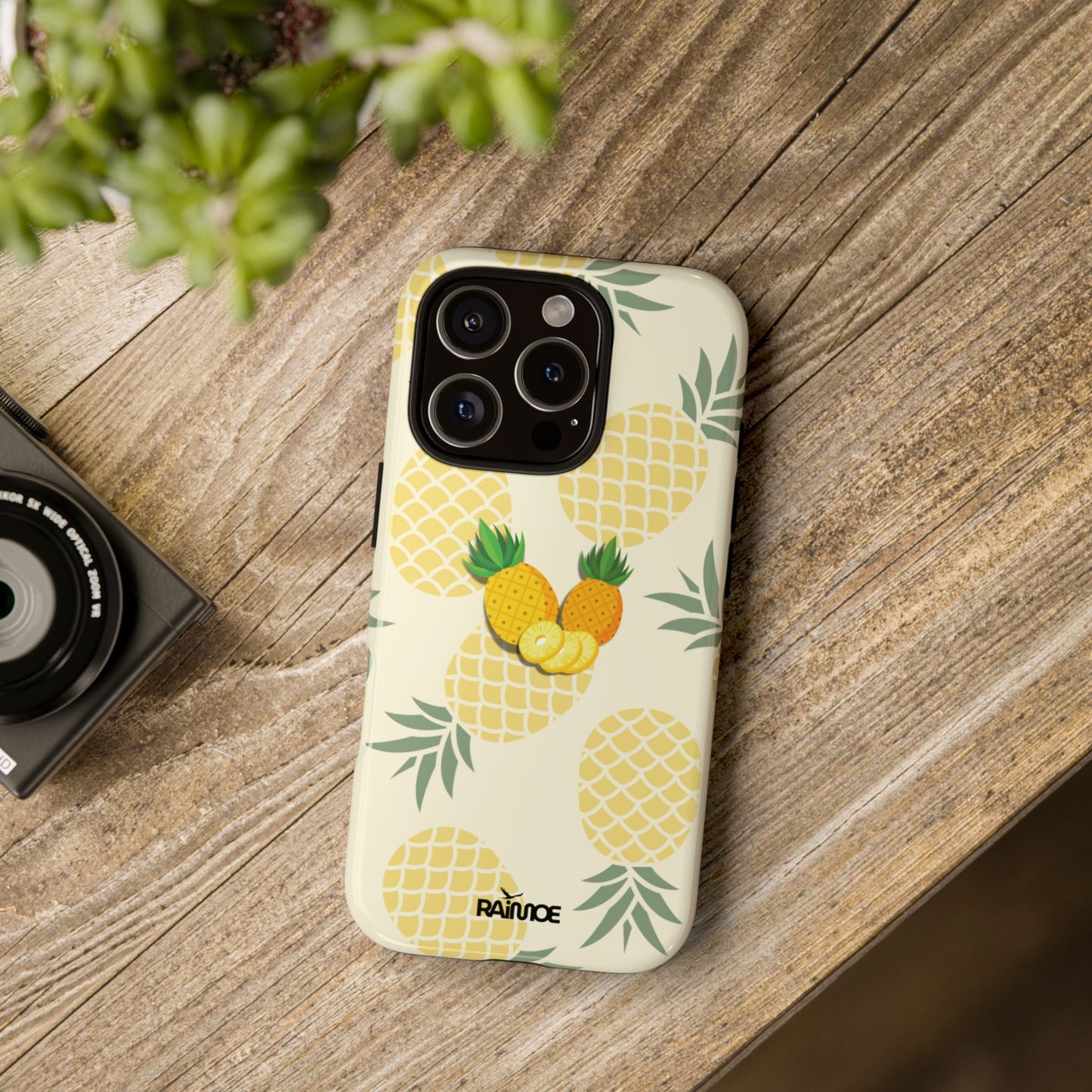 Tropical Pineapple - iPhone Tough Case (Glossy)