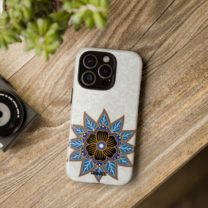 Funda resistente para iPhone (brillante) Blue Bloom