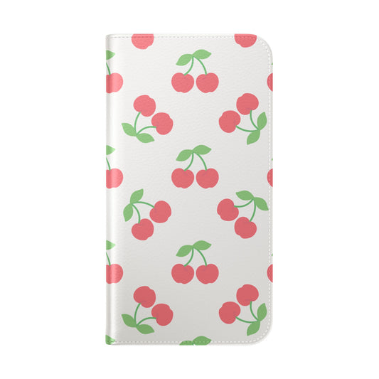 Funda con tapa para iPhone Red Cherry