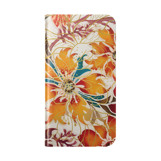 Auburn Floral - Funda abatible para iPhone