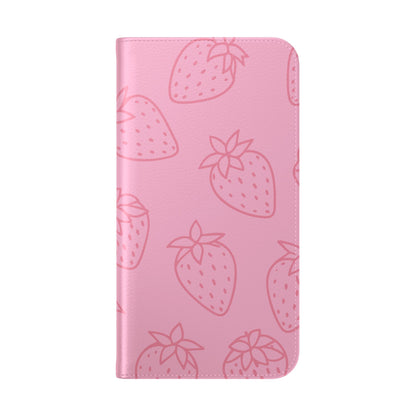 Fresa jugosa - Funda abatible para iPhone