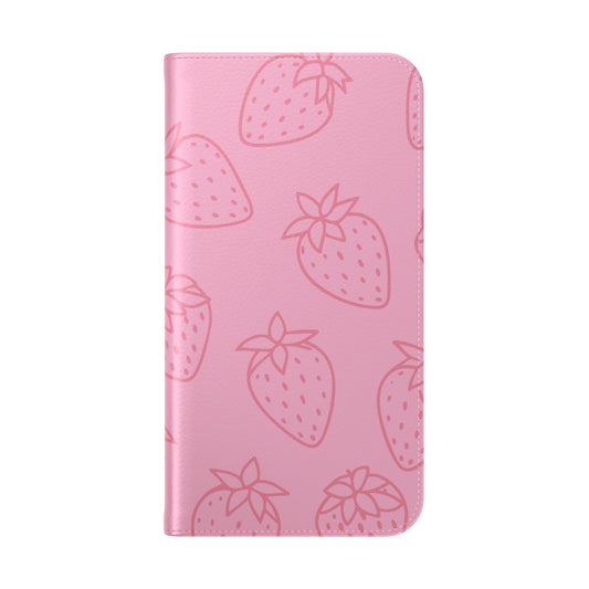 Fresa jugosa - Funda abatible para iPhone