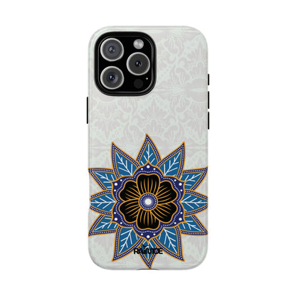 Funda resistente para iPhone (brillante) Blue Bloom