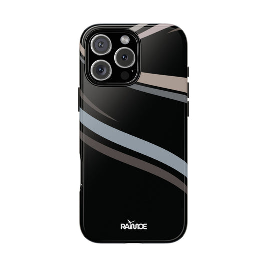 Funda resistente para iPhone con líneas onduladas (brillante)