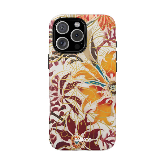 Auburn Floral - Funda resistente para iPhone (mate)