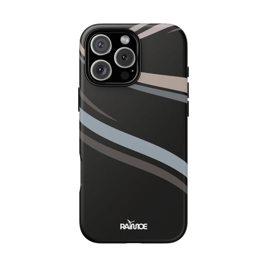 Funda rígida para iPhone (mate) - Líneas onduladas