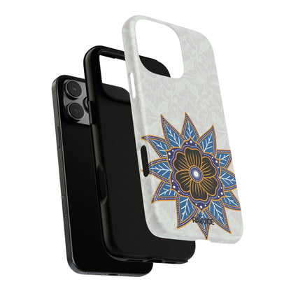 Blue Bloom - Funda resistente para iPhone (mate)