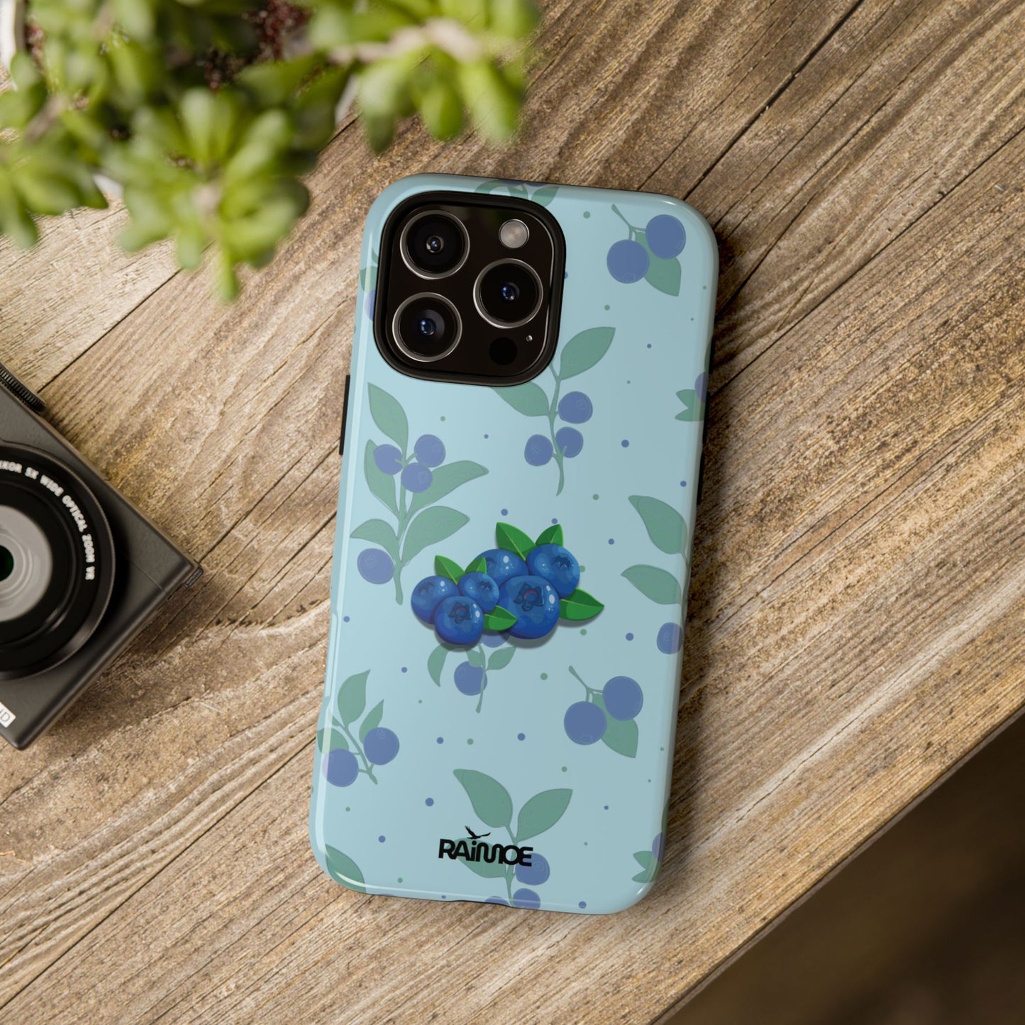ブルーベリーバースト - iPhone タフケース (光沢)
