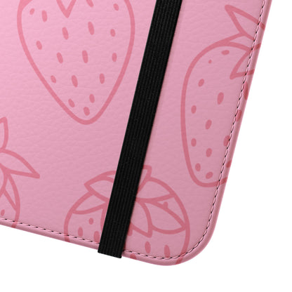 Fresa jugosa - Funda abatible para iPhone