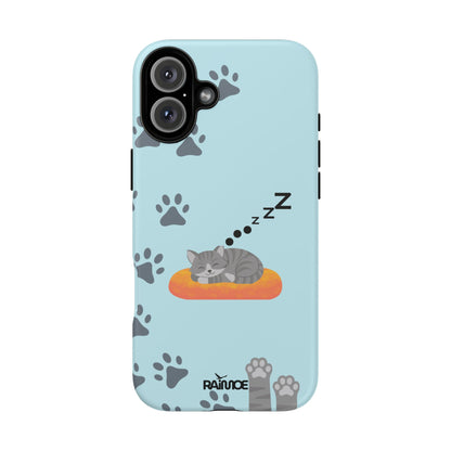 Snoozy Kitty - Funda resistente para iPhone (mate)