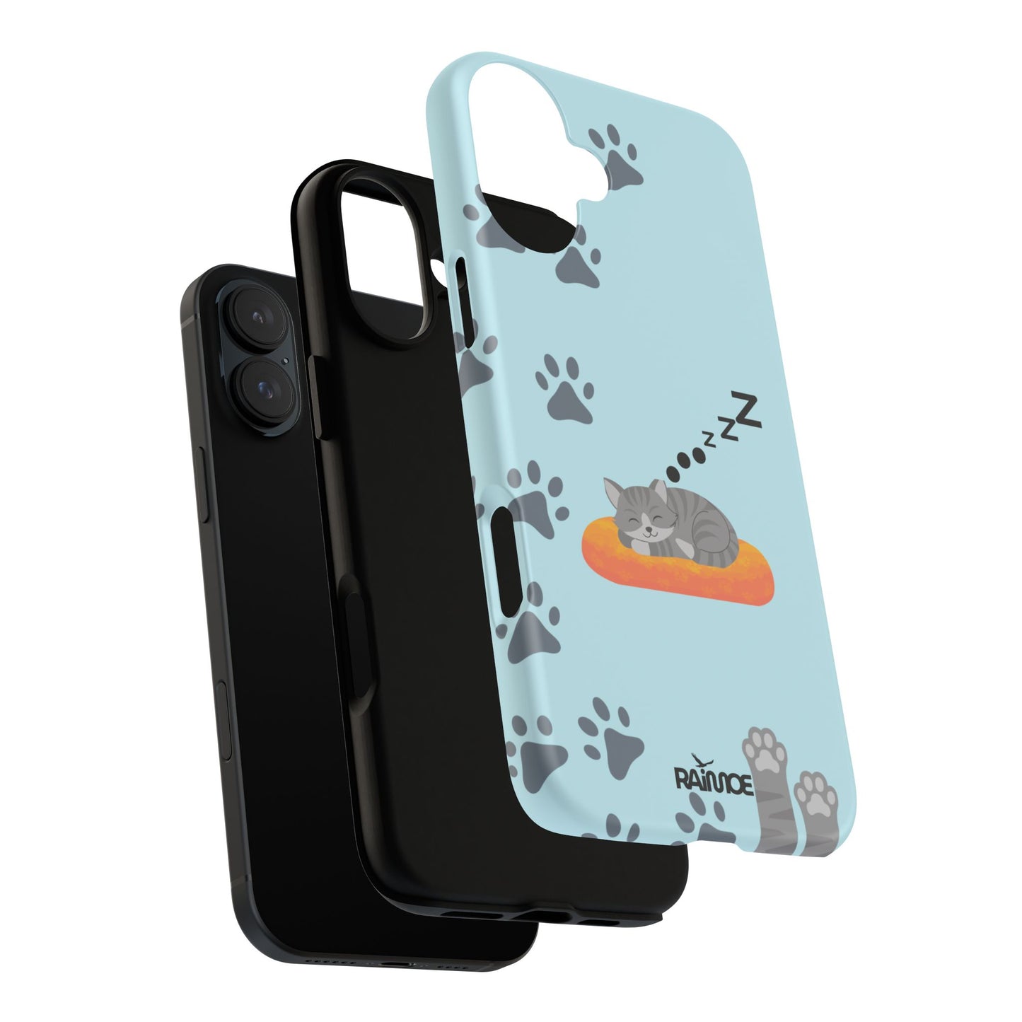 Snoozy Kitty - Funda resistente para iPhone (mate)
