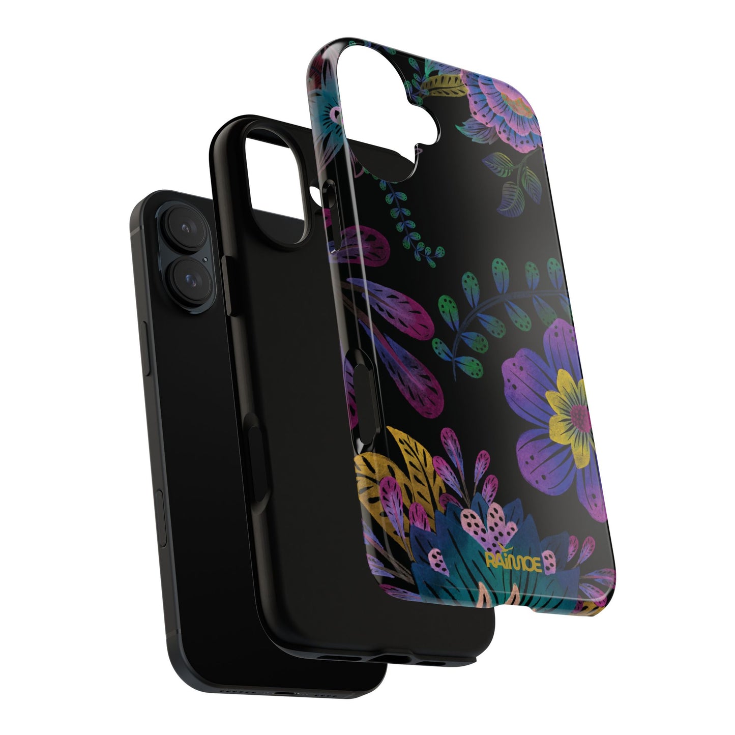 Funda resistente para iPhone (brillante) Purple Lumina