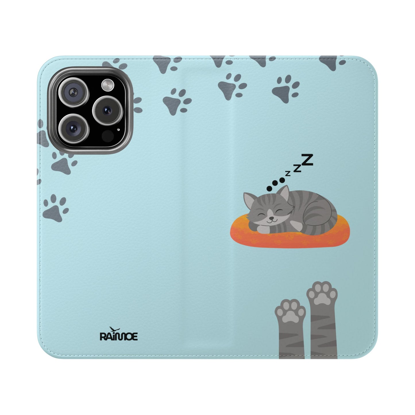 Snoozy Kitty - Funda con tapa para iPhone
