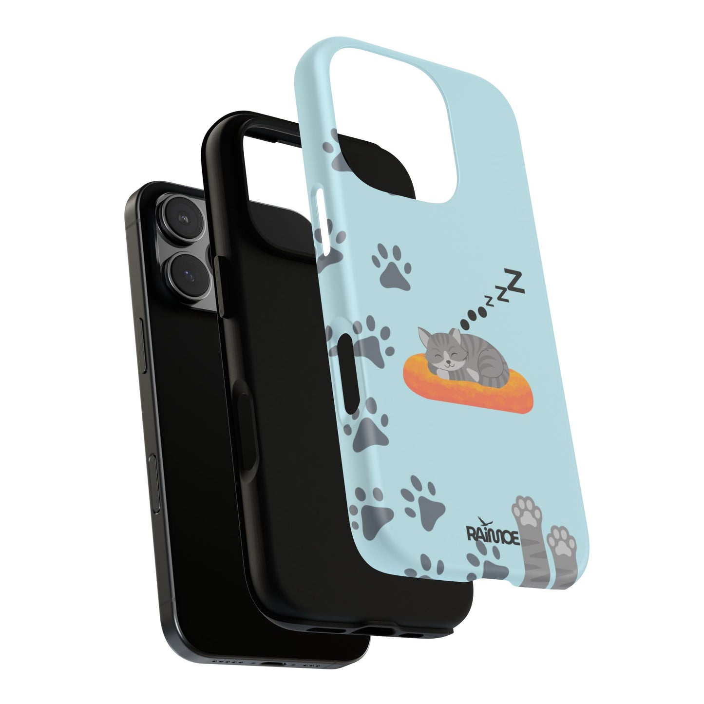 Snoozy Kitty - Funda resistente para iPhone (mate)