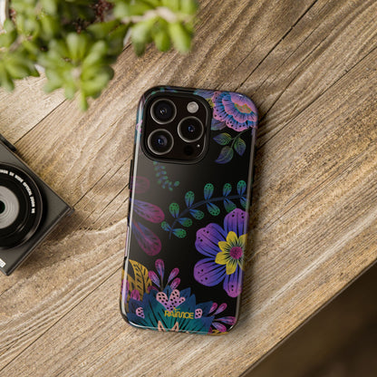 Funda resistente para iPhone (brillante) Purple Lumina