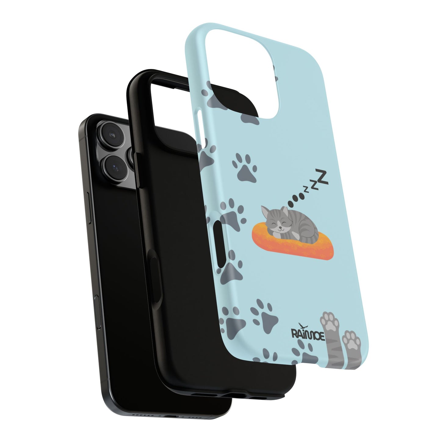 Snoozy Kitty - Funda resistente para iPhone (mate)