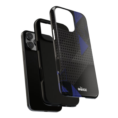 Funda resistente para iPhone (brillante) con diseño de triángulos