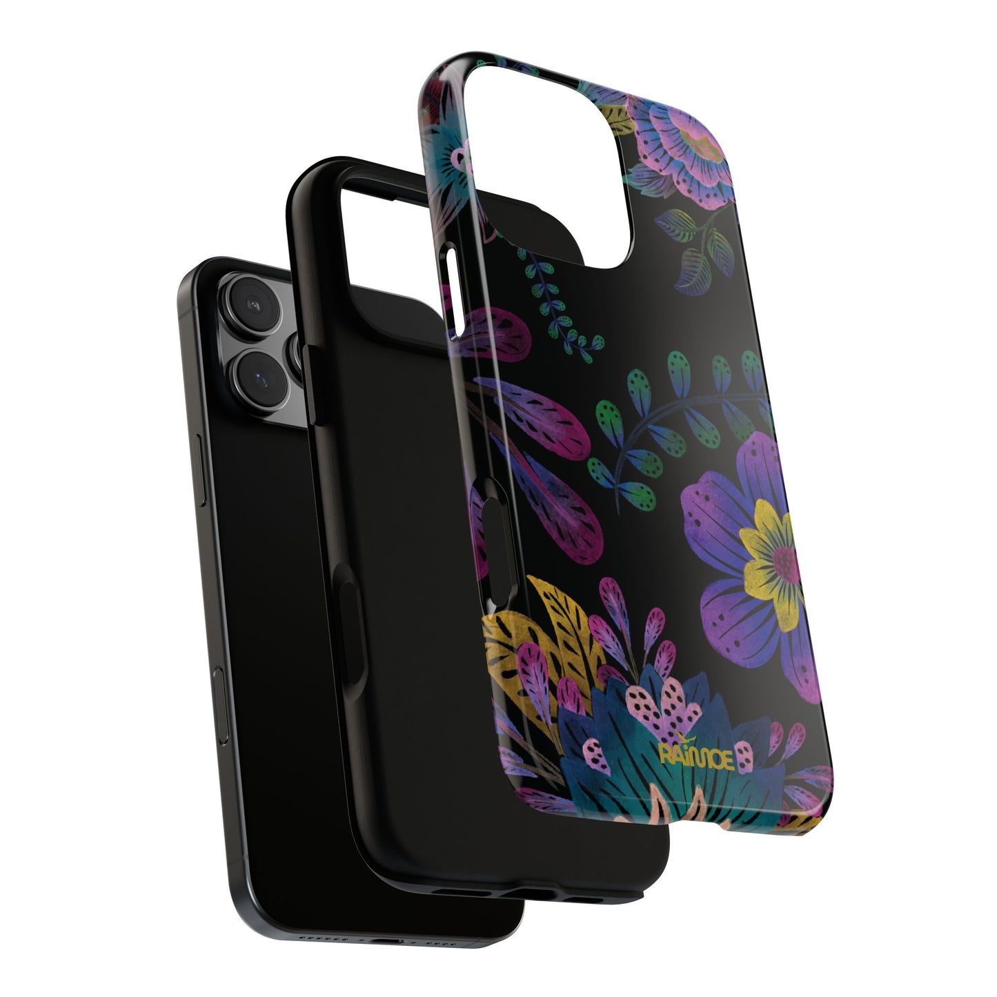 Funda resistente para iPhone (brillante) Purple Lumina
