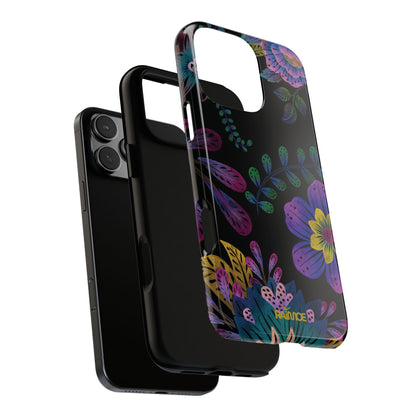 Funda resistente para iPhone (brillante) Purple Lumina