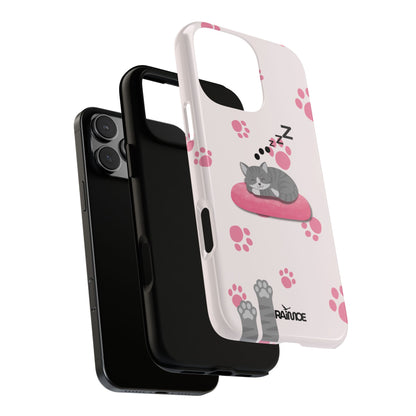 Kitty Cutie - Funda resistente para iPhone (brillante)