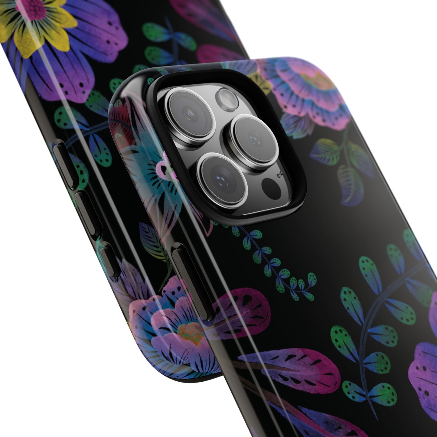 Funda resistente para iPhone (brillante) Purple Lumina