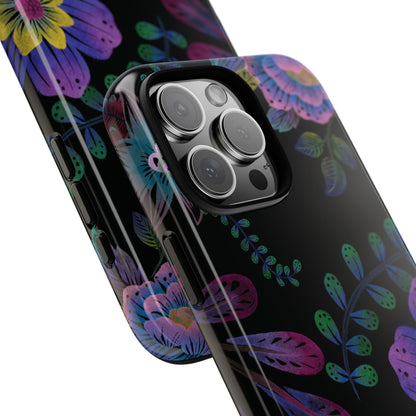 Funda resistente para iPhone (brillante) Purple Lumina