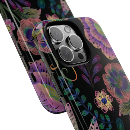 ピンク ルミナ - iPhone タフケース (光沢)