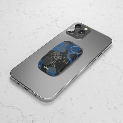 Geometric Black Phone Click-On Grip