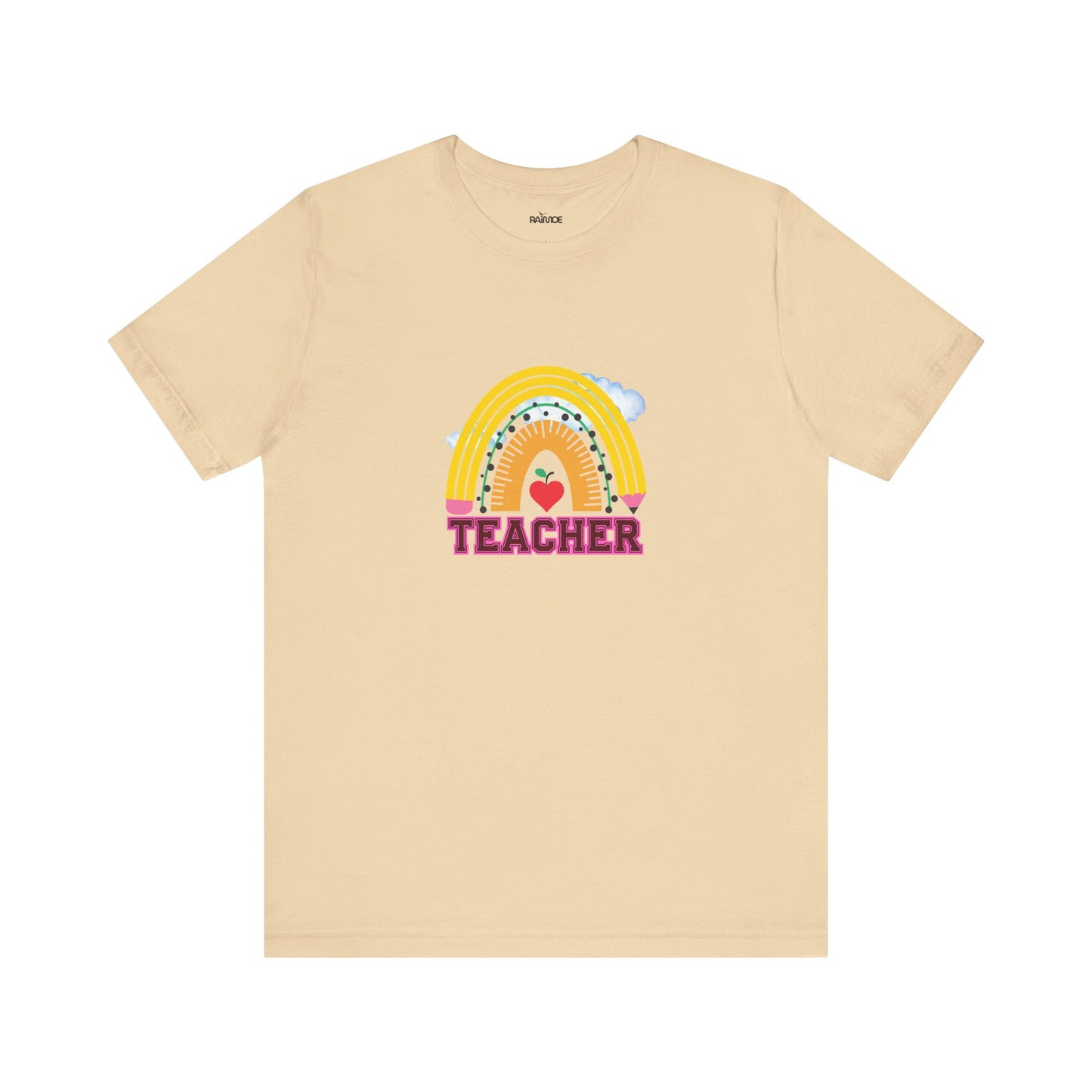 Rainbow Pencil Teacher Graphic T- Shirt