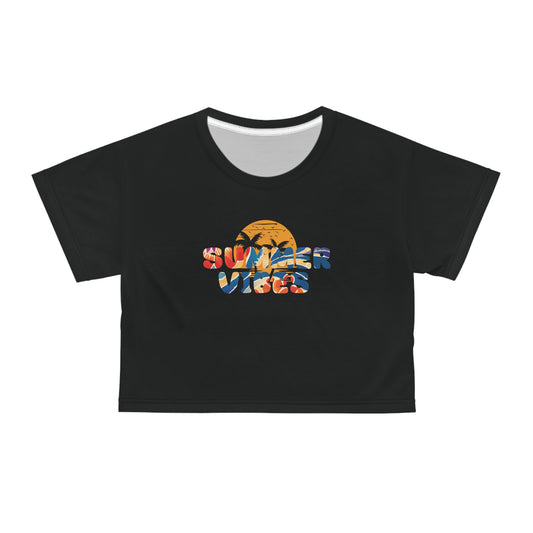 サマーバイブス ウィメンズ クロップTシャツ