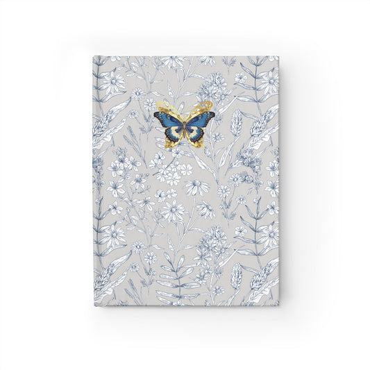 Butterfly Floral Blank Journal