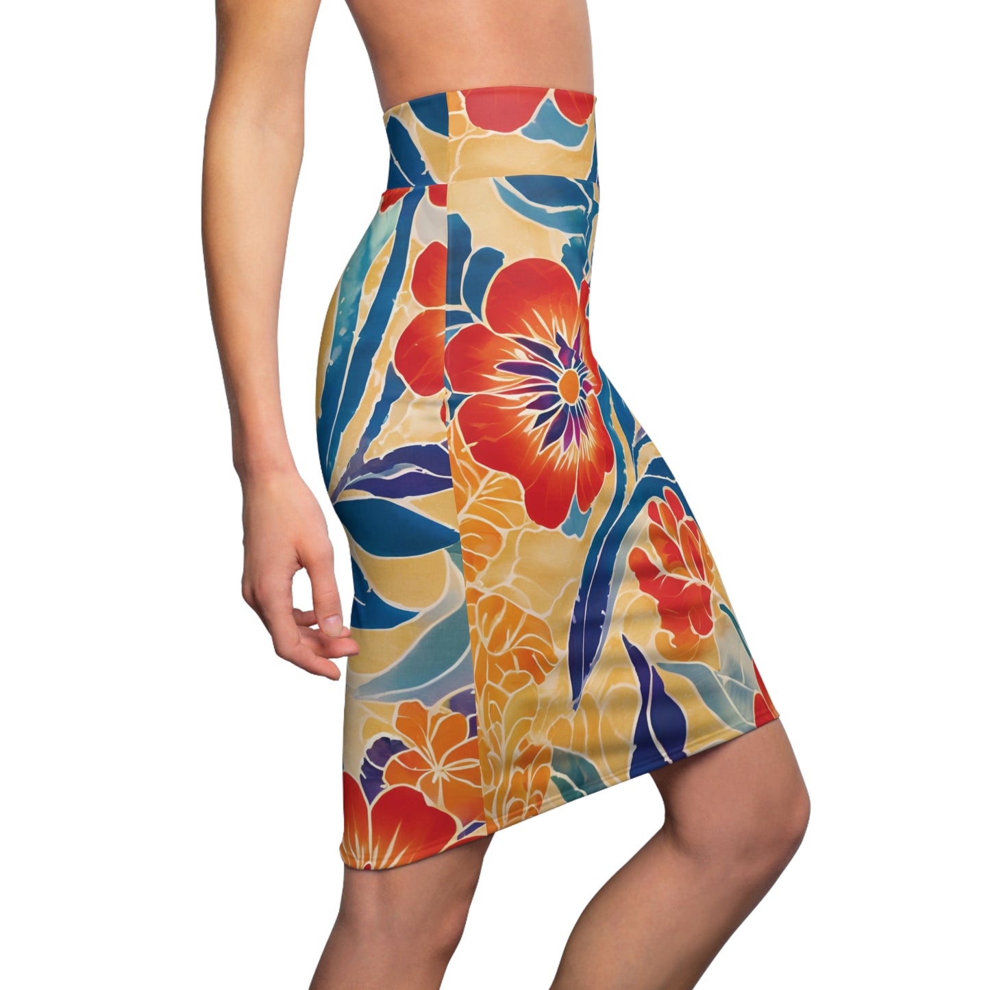Yellow Beauty Women's Pencil Skirt
