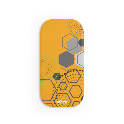 Agarre de clic para teléfono hexagonal amarillo