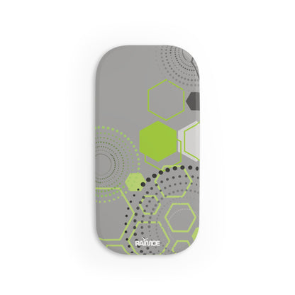 Agarre de clic para teléfono hexagonal gris claro