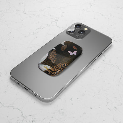 Spiral Butterfly Phone Click-On Grip