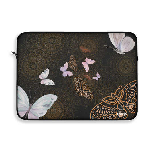 Funda para portátil con diseño de mariposa espiral