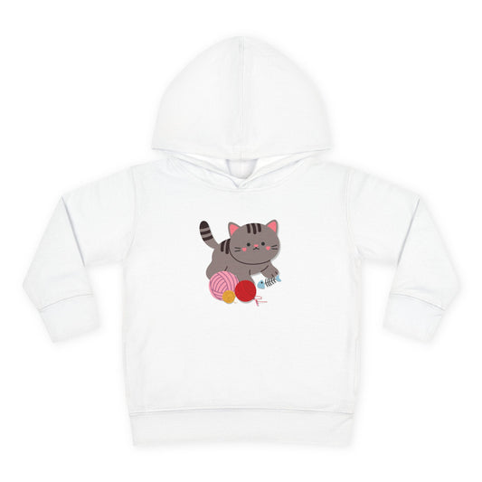 Cutie Kitten Toddler Fleece Hoodie