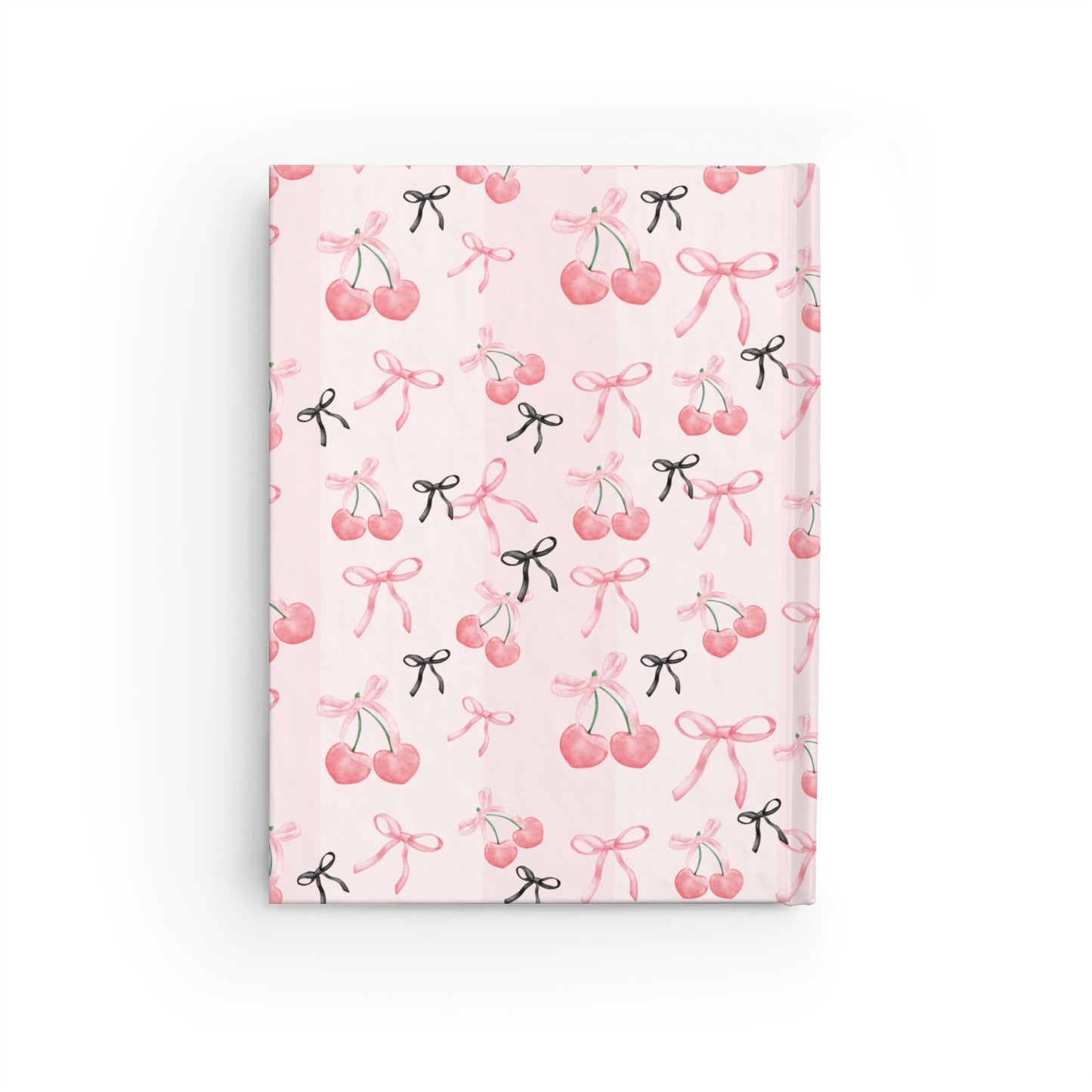 Pink Bow and Cherry Lined Journal