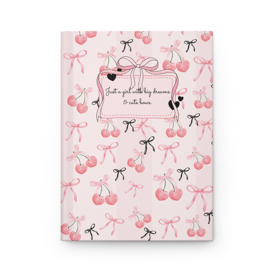 Cute Cherry Dreams Hardcover Journal (5.75" x 8")