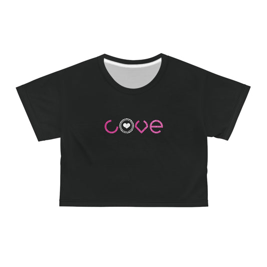 Love Graphic Woman's Crop Tee