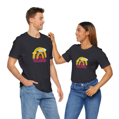 Rainbow Pencil Teacher Graphic T- Shirt