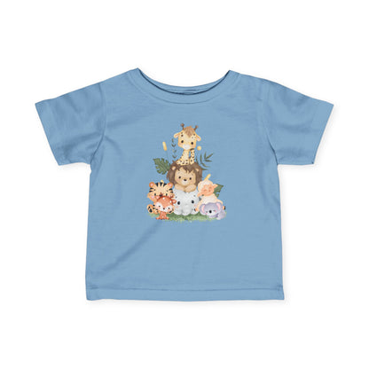 サファリアニマルベビーTシャツ