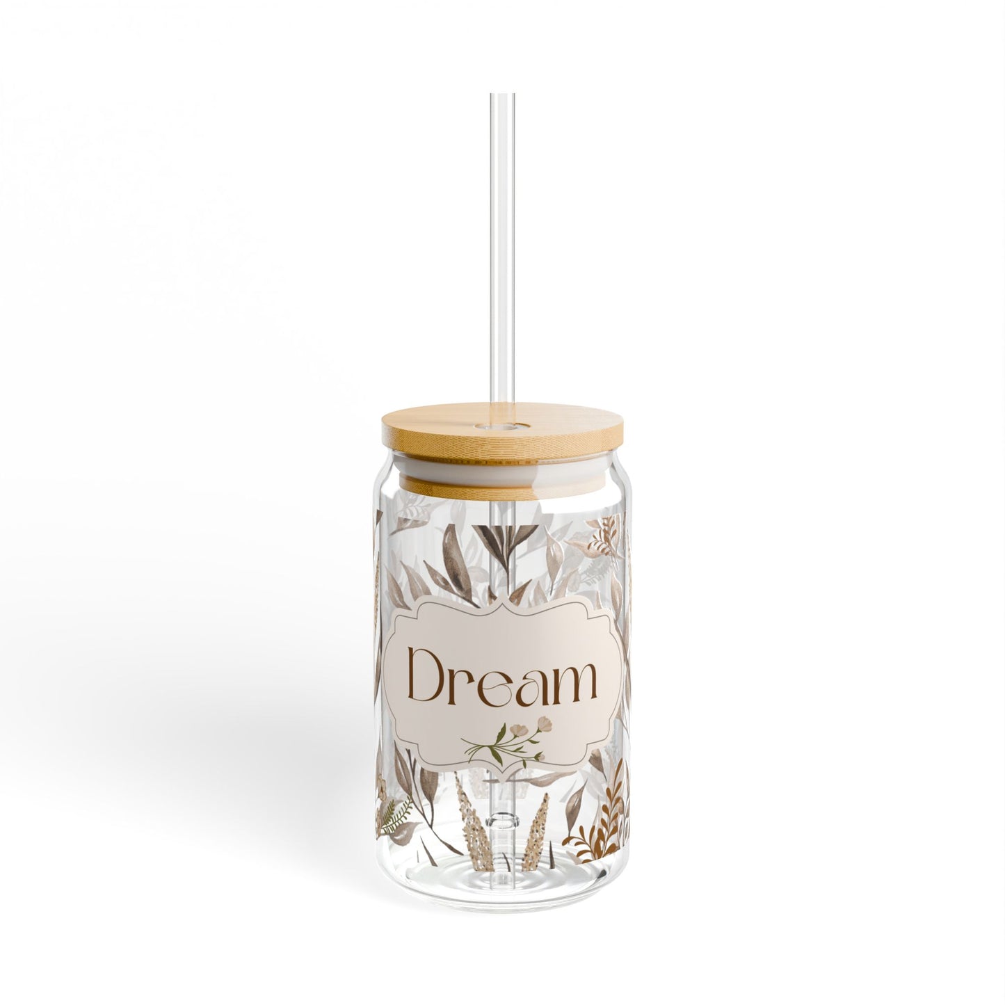 Dream Sipper Glass Cup with Lid - 16oz