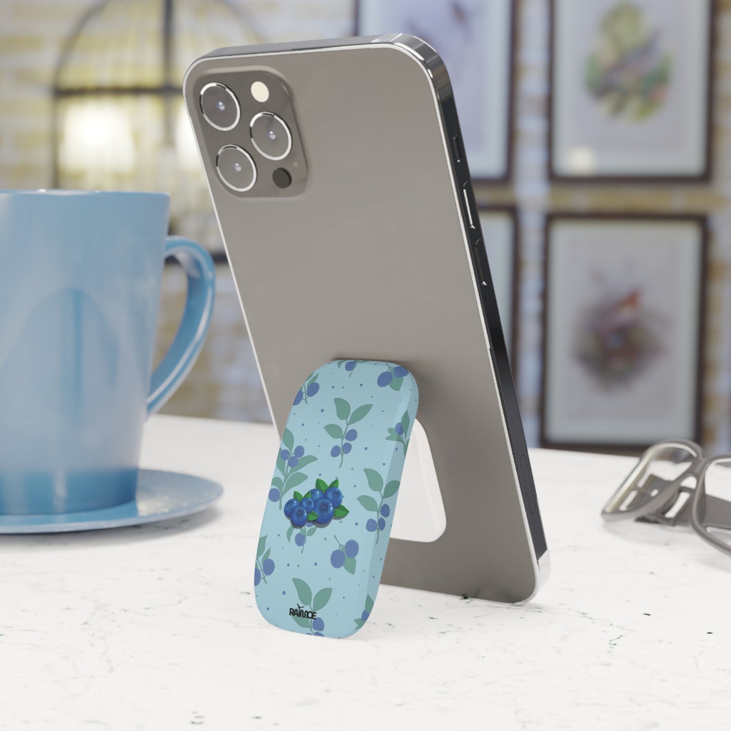 Blueberries Burst Phone Click-On Grip