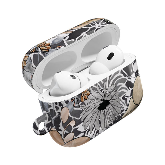 Estuche para AirPods Pro Gen 2 con diseño floral rústico