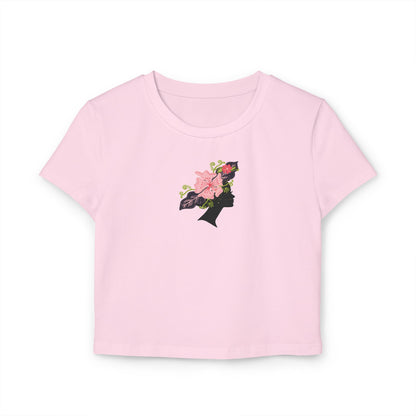 Batik Floral Woman Silhouette T-Shirt