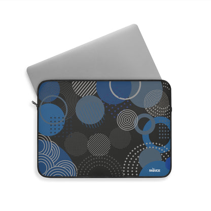 Funda para portátil con diseño geométrico negro