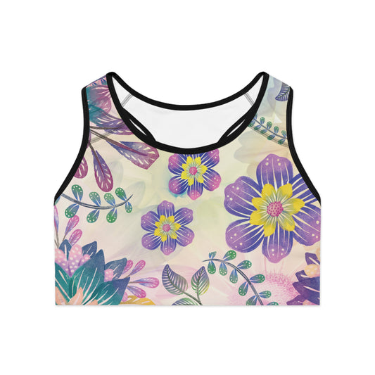 Bright Iris Sports Bra